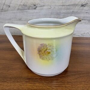 KAHLA Bavaria Germany Creamer Pitcher Floral Motif 1970's  Vintage Hand Painted